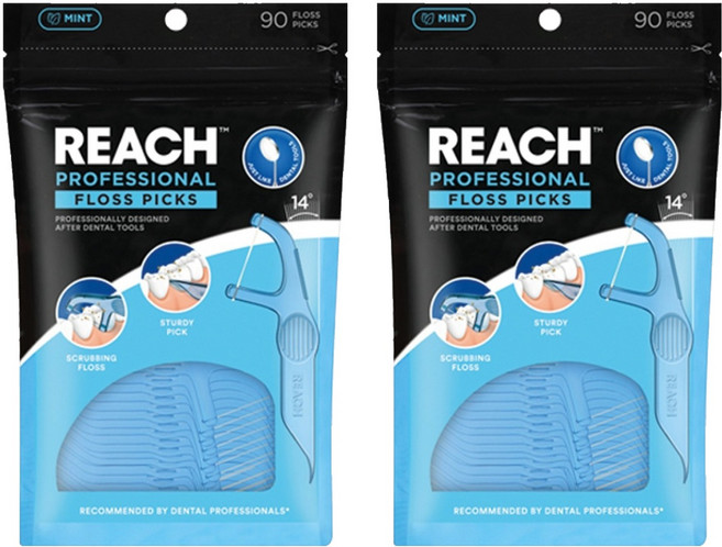 리치 도끼형 치실 민트향, 90개입, 2개