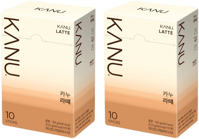 카누 라떼 스틱, 13.5g, 10개입, 2개