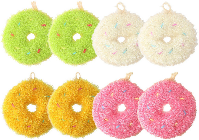 코코윌 코코 도넛 수세미, 4개입, 2개