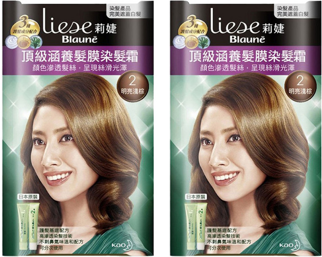 Liese 莉婕 頂級涵養髮膜染髮霜, 2 明亮淺棕, 2盒