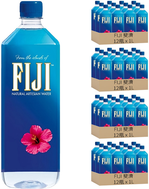 FILA 斐樂 天然深層礦泉水, 1L, 48瓶