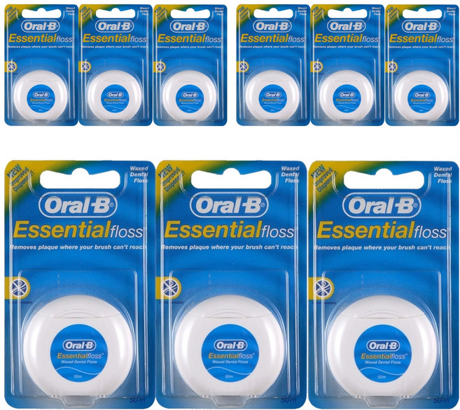 Oral-B 歐樂B 含蠟牙線, 1入, 9個