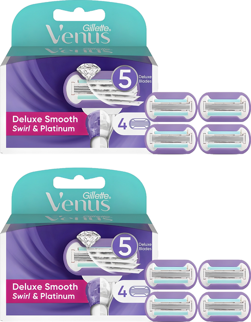 Venus 플렉시볼 스월 면도날, 4개입, 2개