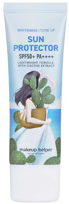 makeup helper 防曬提亮妝前乳SPF50+ PA++++, 50ml, 1條