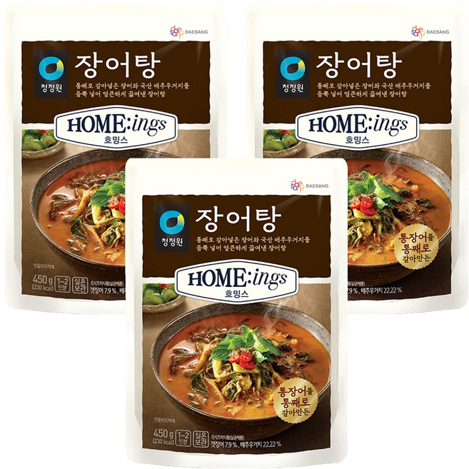 청정원 호밍스 장어탕, 450g, 3개