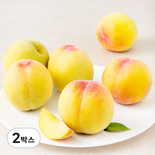 가족 의성 당도선별 부드러운 황도 복숭아, 1.5kg, 2박스