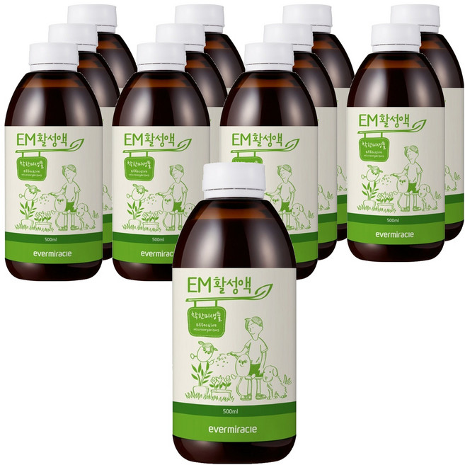에버미라클 EM 활성액, 500ml, 12개