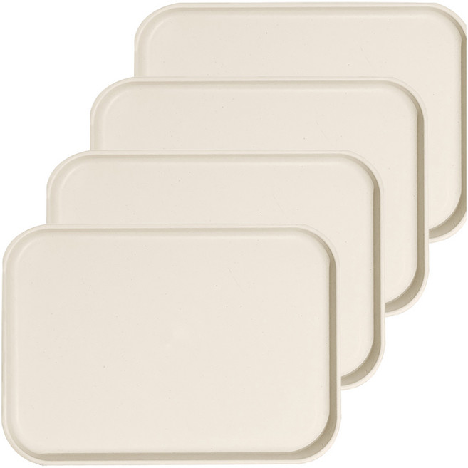 코지테이블 제로웨이스트 파스텔 트레이, 아이보리, 4개