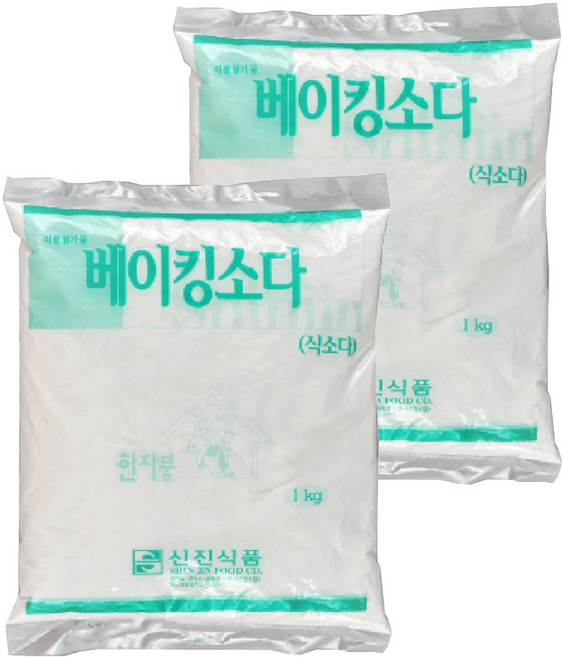 한지붕 베이킹 식소다, 1kg, 2개