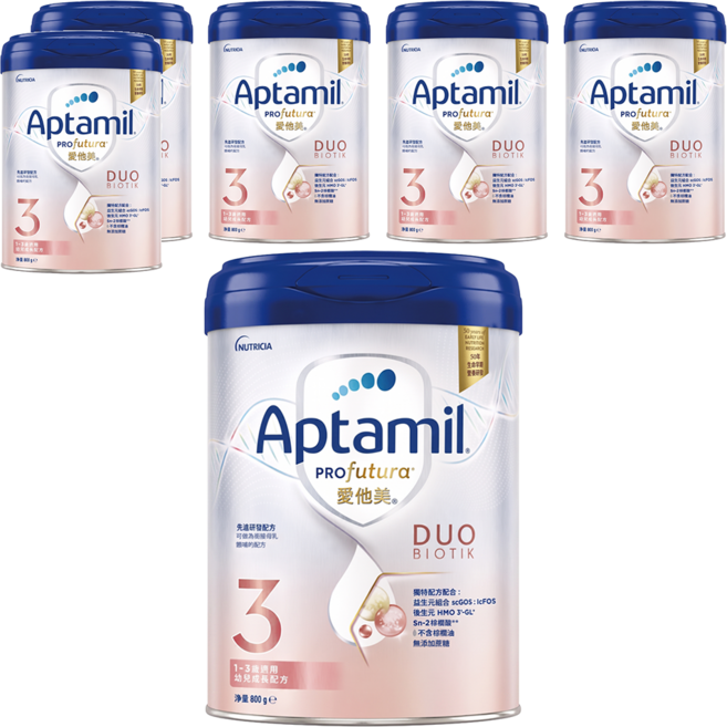 Aptamil Profutura 幼兒成長配方奶粉 1~3歲, 800g, 6罐
