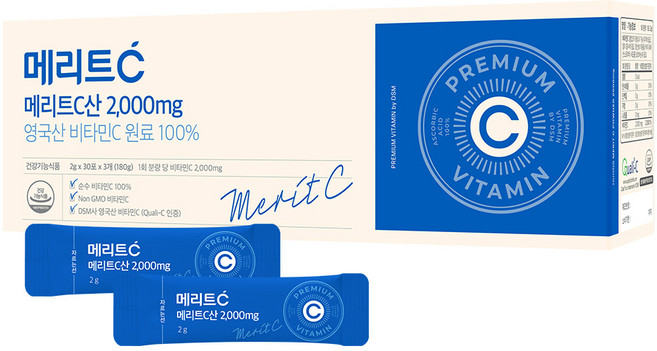 휴온스 메리트C 비타민 2000mg, 180g, 1박스