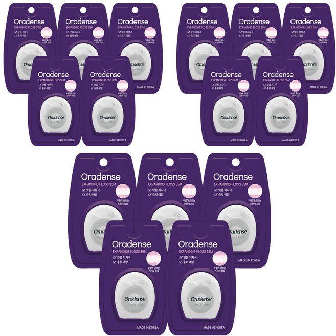 오라덴스 스펀지 치실, 1개입, 15개