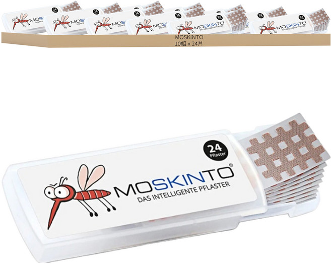 MOSKINTO 魔法格醫療用貼布便攜款未滅菌, 24片, 10組