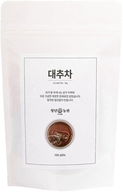 청년농원 대추차 삼각티백, 1g, 50개입, 1개