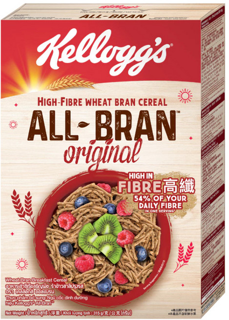 Kellogg's 家樂氏 ALL-BRAN 高纖麥麩 早餐穀物, 315g, 1盒