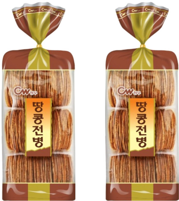 청우식품 땅콩전병, 320g, 2개