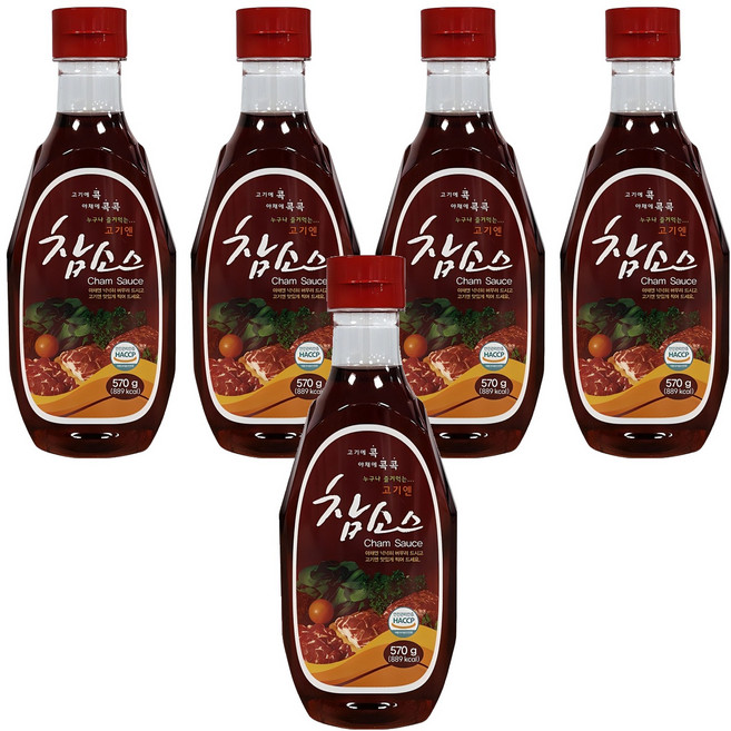 참 우리식품 고기엔 참소스, 570g, 5개