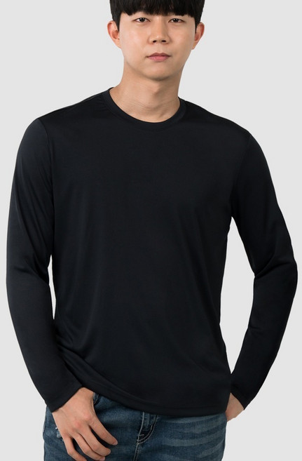 아르메데스 남성용 냉감 통기성 사계절 긴팔 쿨 티셔츠 AR-201