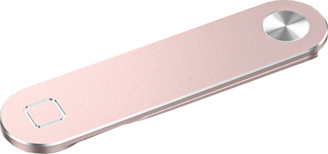 제이밀 노트북 휴대폰 접이식 자석 거치대, 핑크, 1개