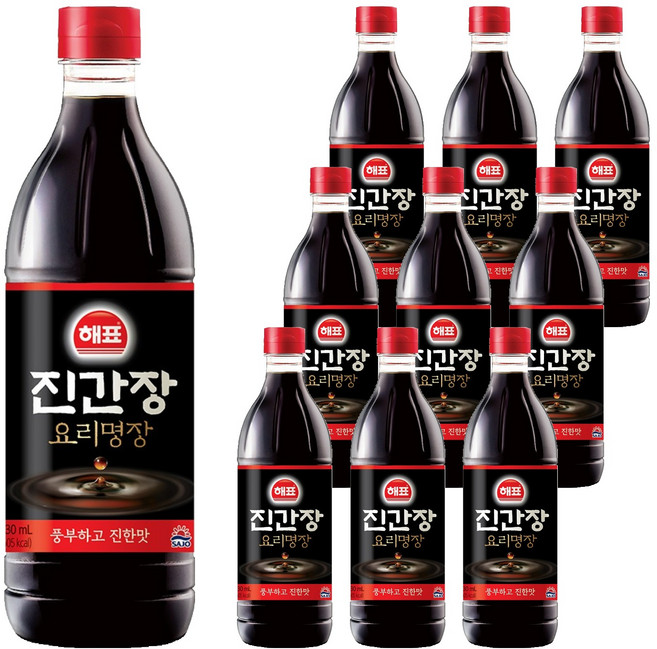 진간장, 930ml, 10개