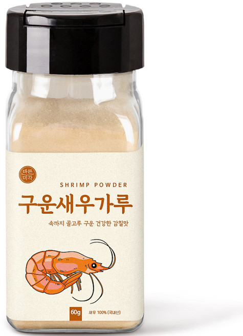 바른미각 구운새우가루, 60g, 1개