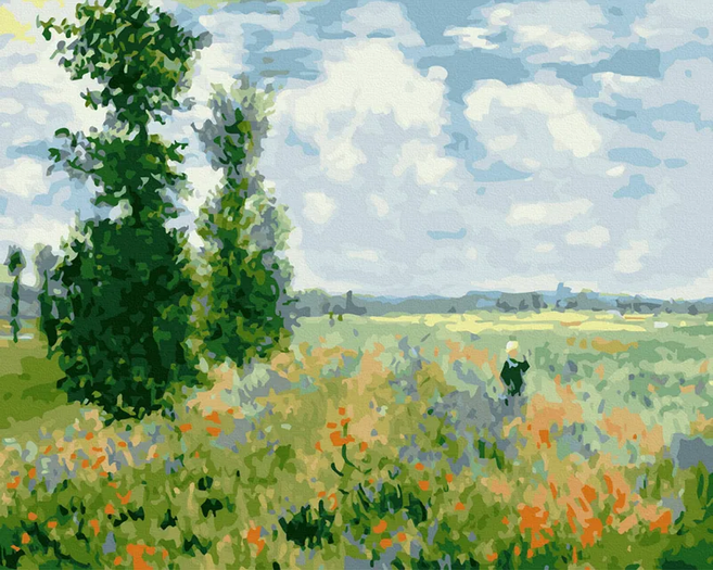 ArtLife 藝術生活 數字油畫DIY DT007 50 x 40cm, 莫內 罌粟花田, 1盒