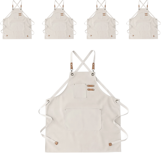 젊은이마켓 컨버스 앞치마, 베이지, 5개
