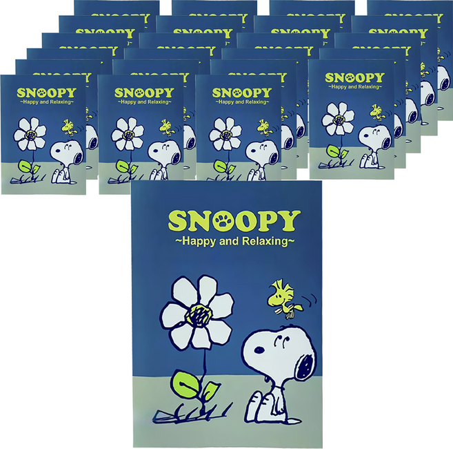 收納王妃 SNOOPY 小日子 16K固頁筆記 WP0624, 灰藍色, 24本