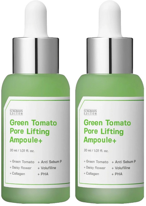 SUNGBOON EDITOR 綠番茄毛孔緊緻精華液, 30ml, 2瓶