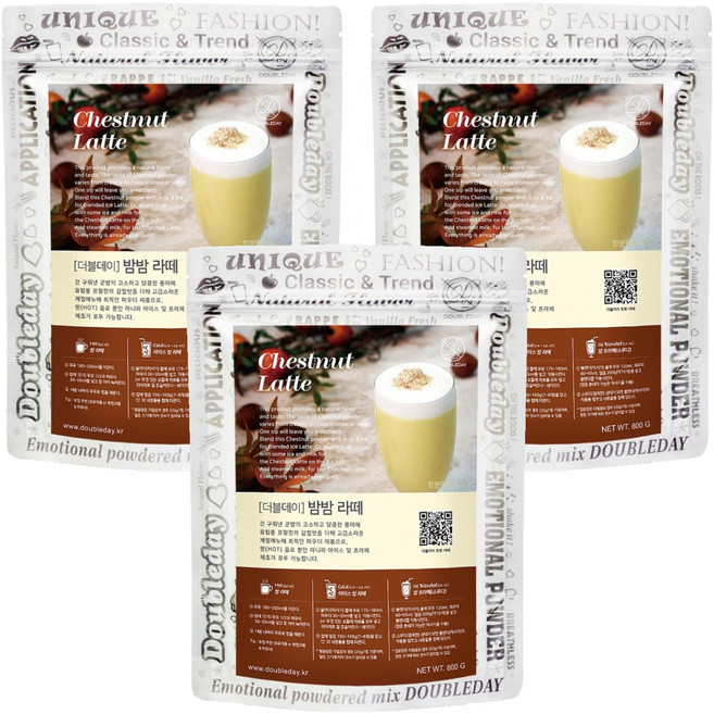 더블데이 밤밤 라떼 파우더, 800g, 1개입, 3개