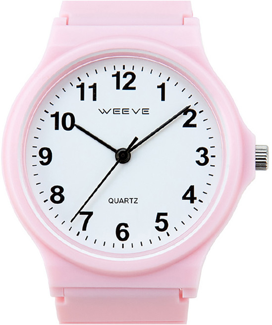 WEEVE 남여공용 큰숫자 저소음 학생 수능 손목시계 WV1419
