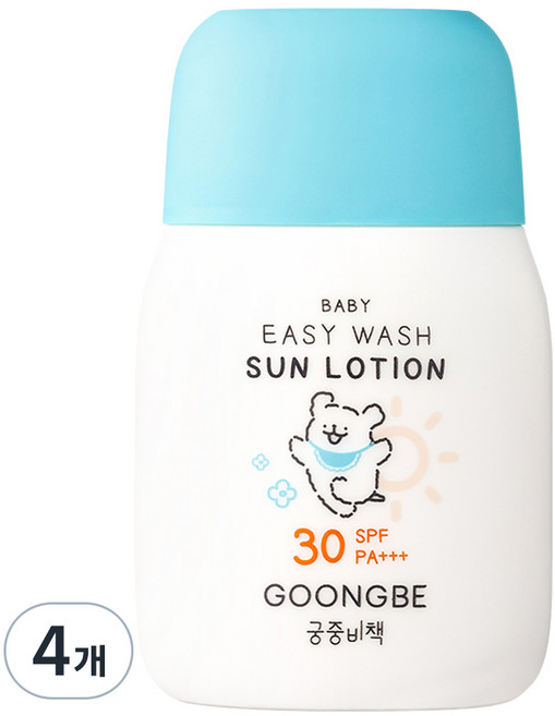 궁중비책 베이비 이지워시 선로션 SPF30 PA+++, 60g, 4개