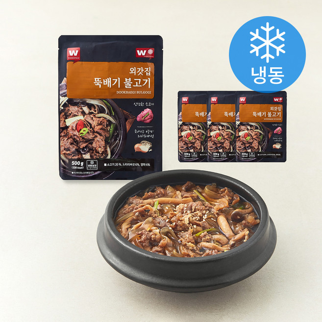 외갓집 뚝배기 불고기 (냉동), 4개, 500g