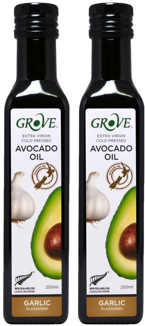 그로브 아보카도 오일 마늘향, 250ml, 2개