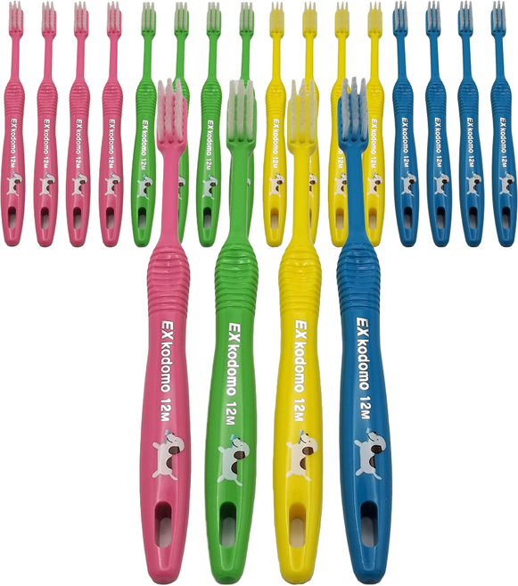 코도모 어린이 칫솔 12M, 혼합색상, 4개입, 5세트