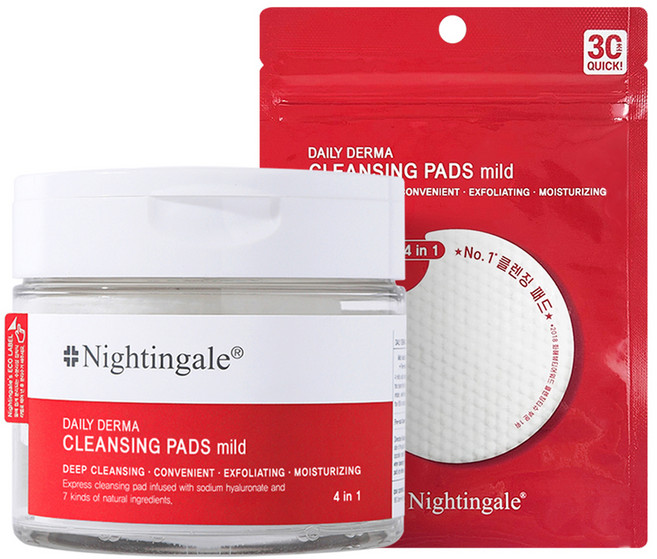 나이팅게일 데일리 더마 클렌징 패드 마일드 + 10매, 70매입, 1개