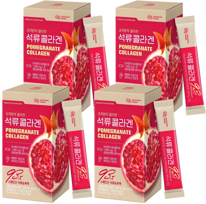 대상웰라이프 정품 석류 콜라겐, 300g, 4개