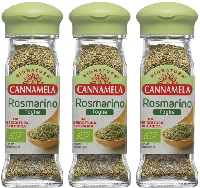칸나멜라 유기농 로즈마리, 30g, 3개