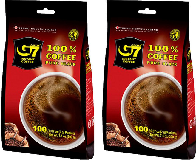 G7 純咖啡 量販包, 2g, 100入, 2袋