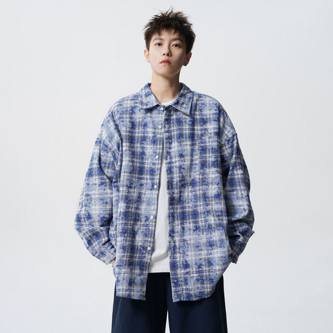 Sunbit 男款格紋襯衫