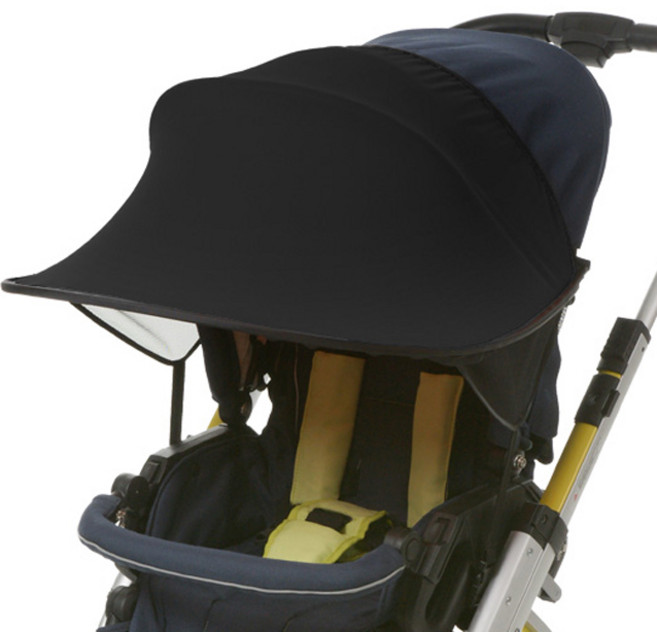마니또 선셰이드 유모차햇빛가리개, 블랙, 1개