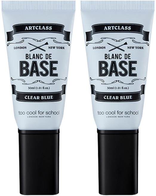 투쿨포스쿨 아트클래스 블랑 드 메이크업 베이스 30ml, 1호 클리어 블루, 2개