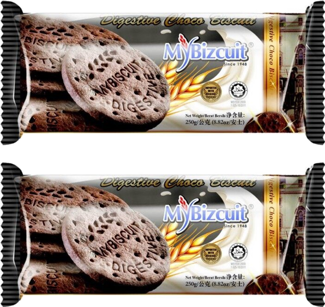 MyBizcuit 麥比客 經典消化餅 巧克力, 250g, 2包
