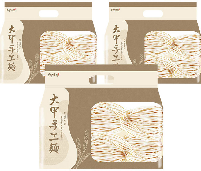 大甲佳旭 大甲手工麵, 600g, 3包