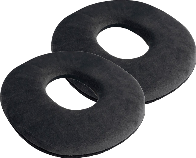 나도미인 극세사 메모리폼 원형 베개, 진회색, 2개