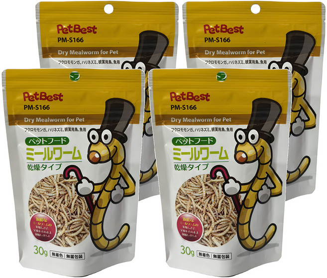 PetBest 天生美味 乾燥麵包蟲 PM-S166, 4個, 30g