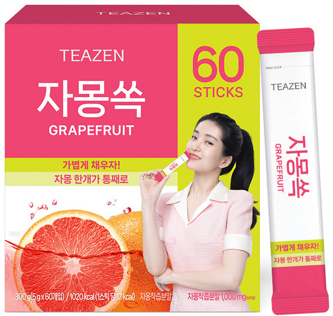 티젠 자몽쏙 분말차, 5g, 60개입, 1개