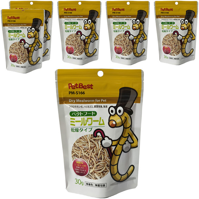 PetBest 天生美味 乾燥麵包蟲 PM-S166, 6個, 30g
