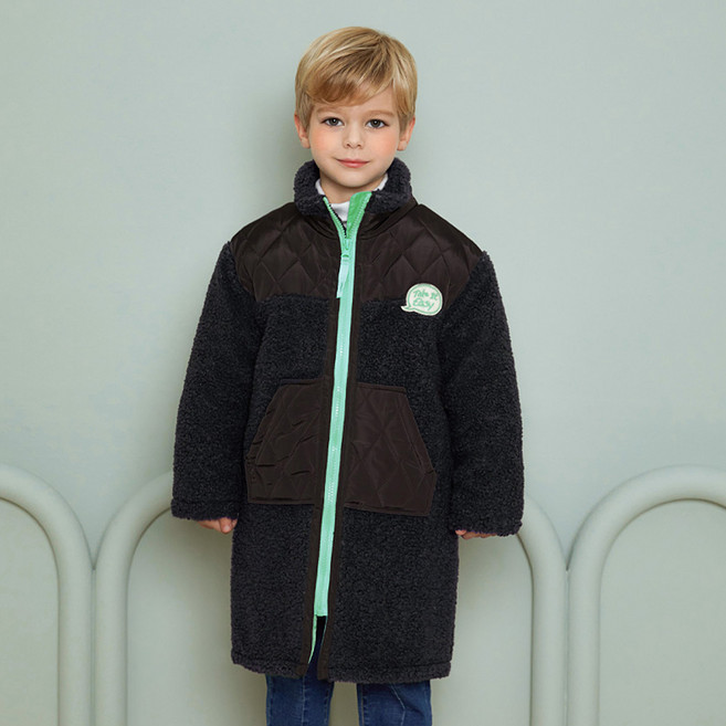 월튼키즈 아동용 누빔뽀글이점퍼