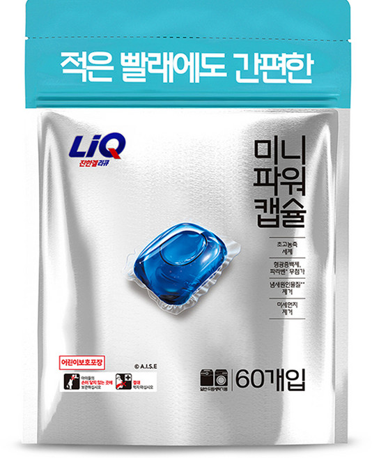 리큐 미니파워 프레시코튼 캡슐세제, 60개입, 1개